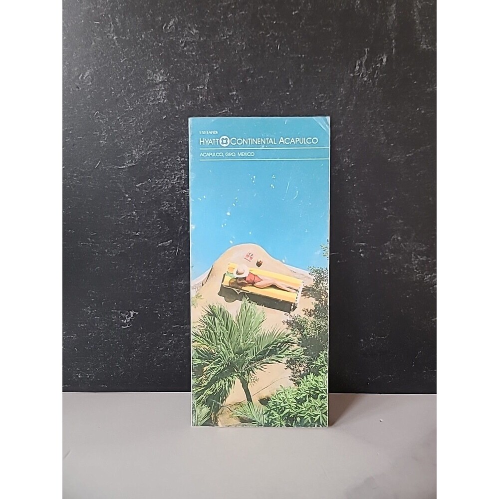 Hyatt Continental Acapulco Mexico Tourist Brochure Vintage